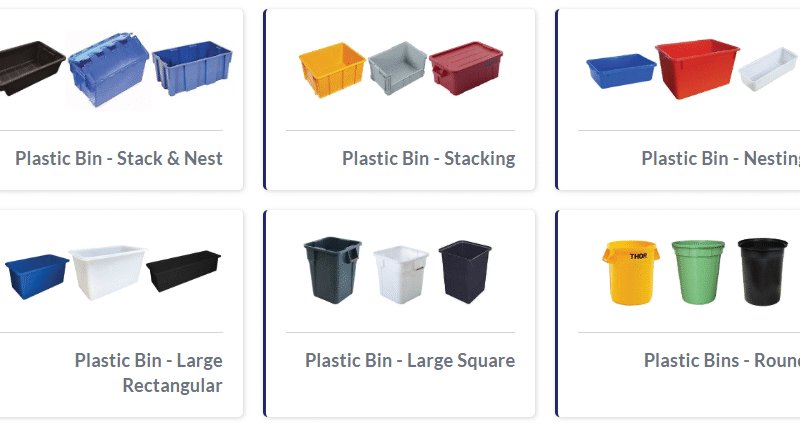 industrial plastic bins