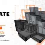 Heavy duty plastic bins